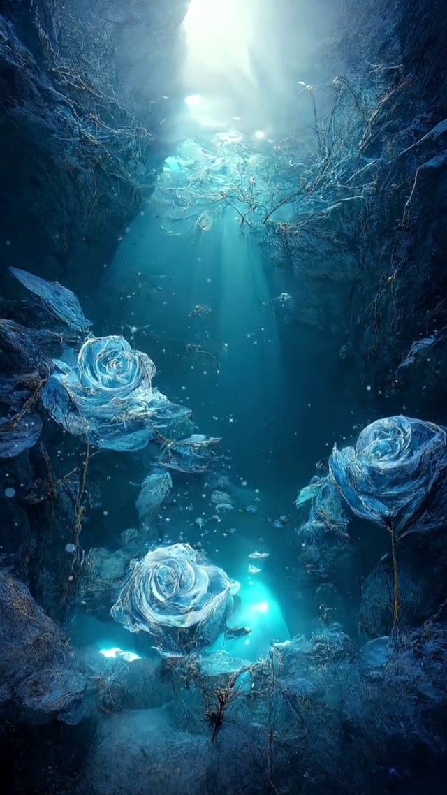 蓝色玫瑰海