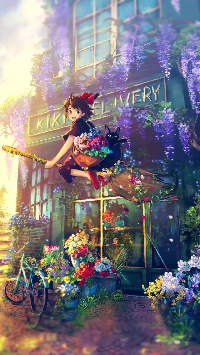 4k高清飞行的扫帚