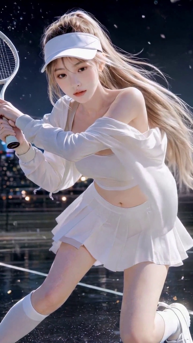 夜场网球少女