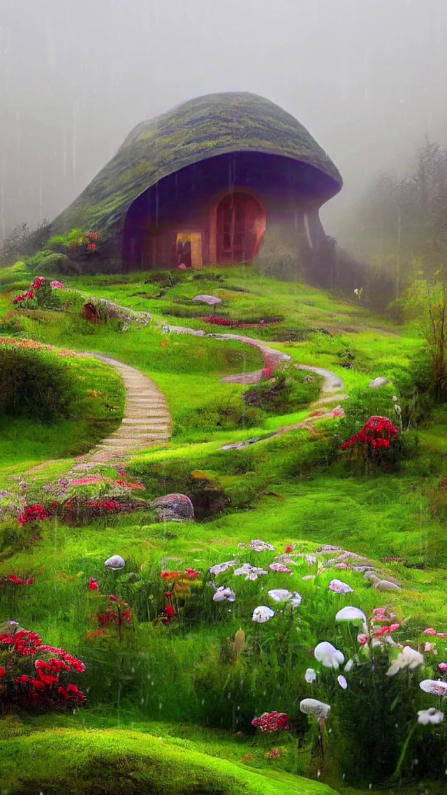 雨中漫步云端