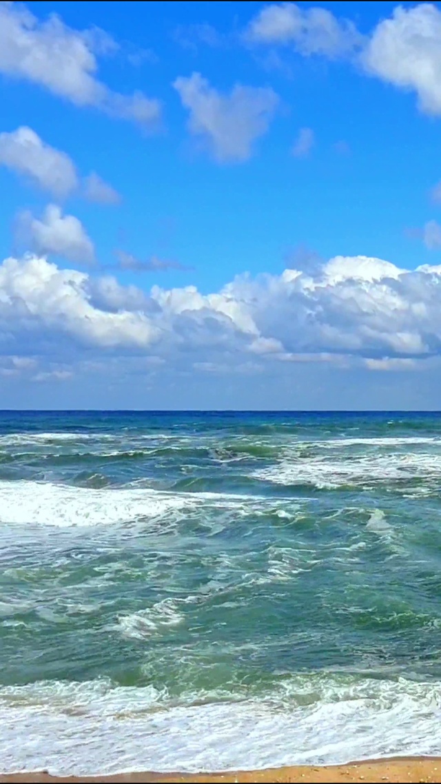 唯美蓝天大海4K