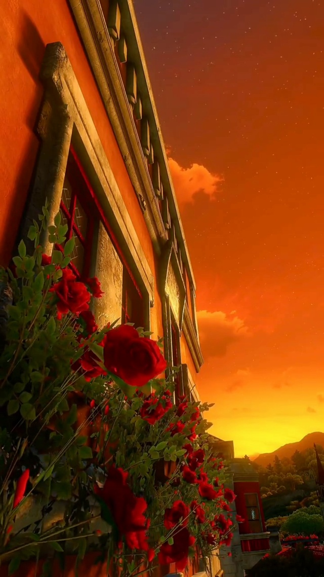 风很温柔，花很浪漫，你很特别，我很喜欢。