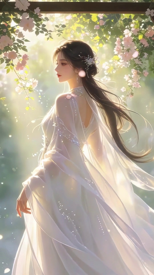 光影清新美女