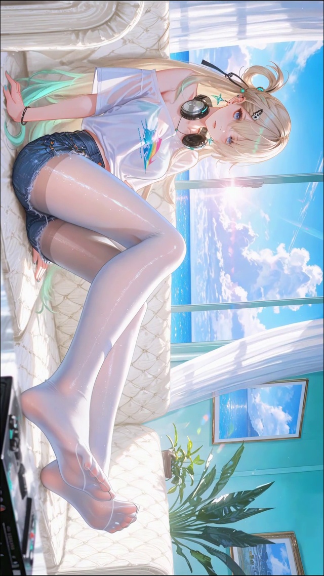 白丝长腿美少女琳奈