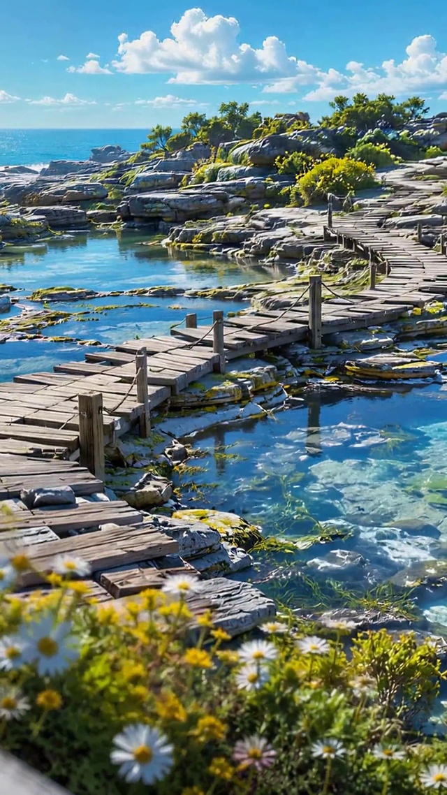 海边花园栈道