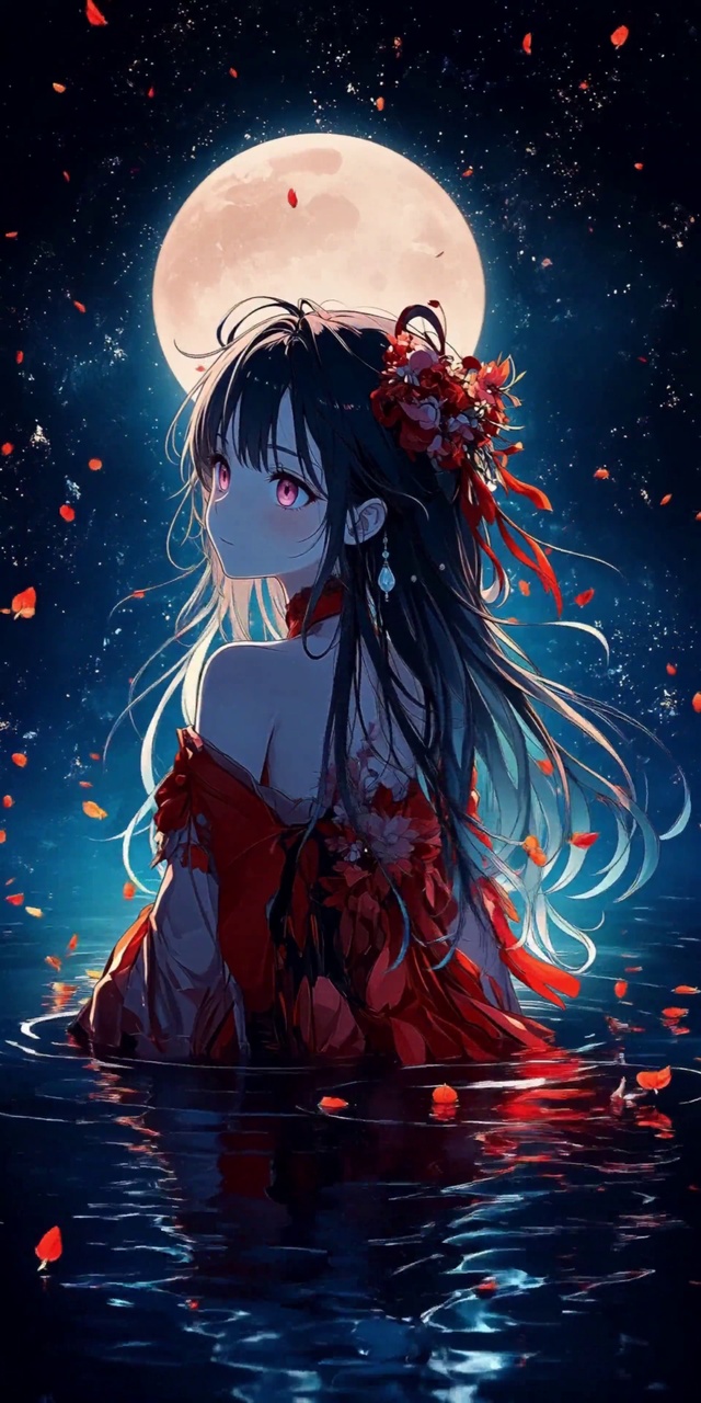 月染落花