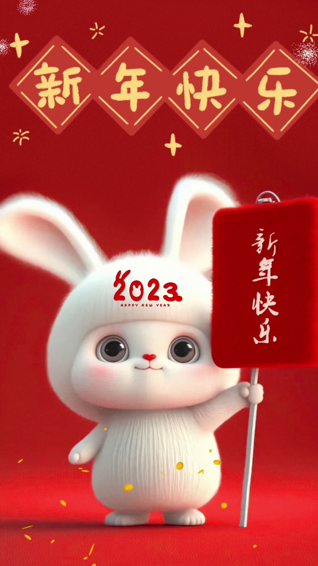 新年快乐兔子