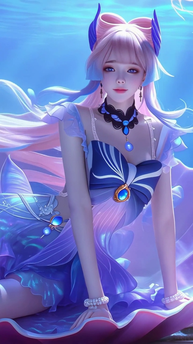 贝壳王座上的人鱼心海