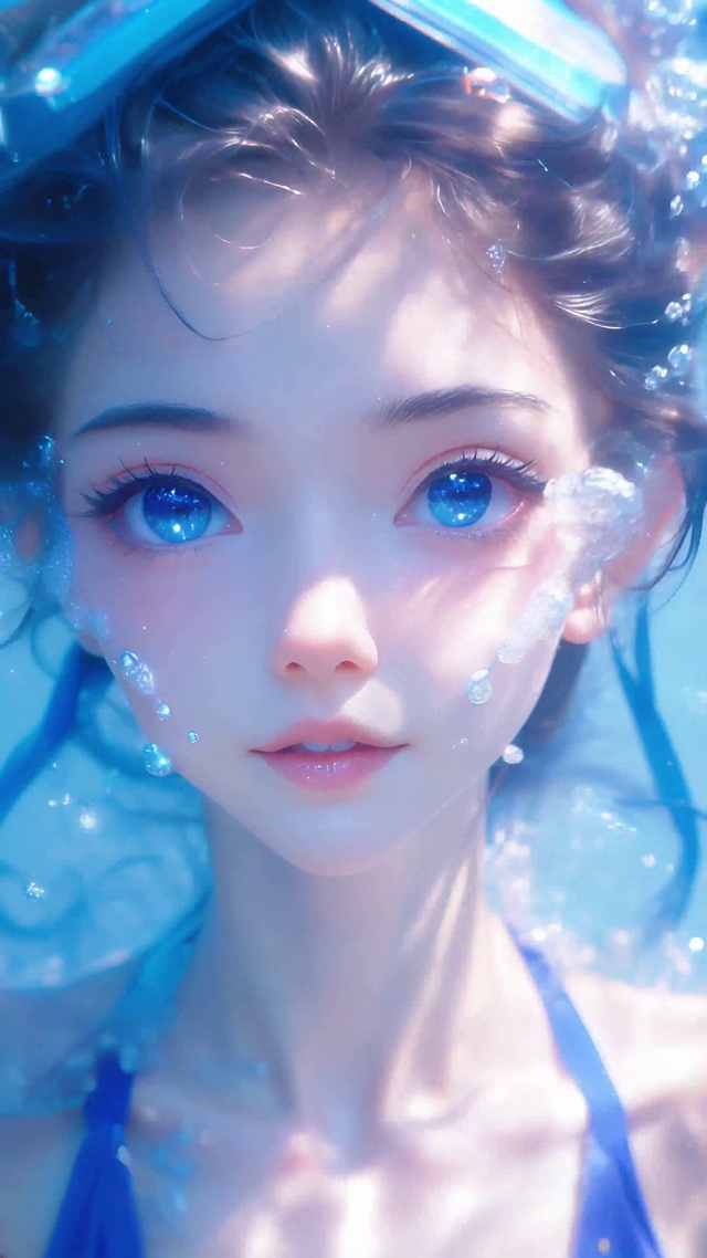  眼睛里有星星少女