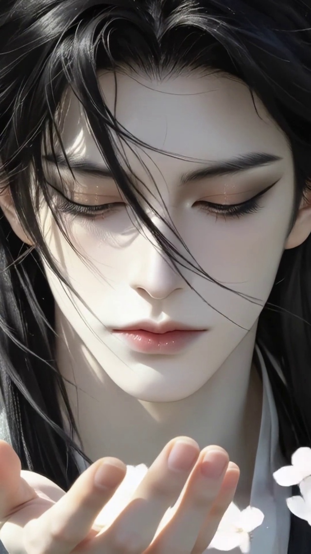 古风落花美男
