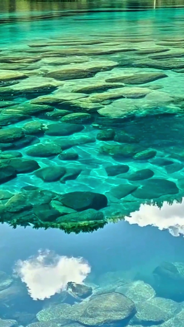 治愈清澈湖面4K