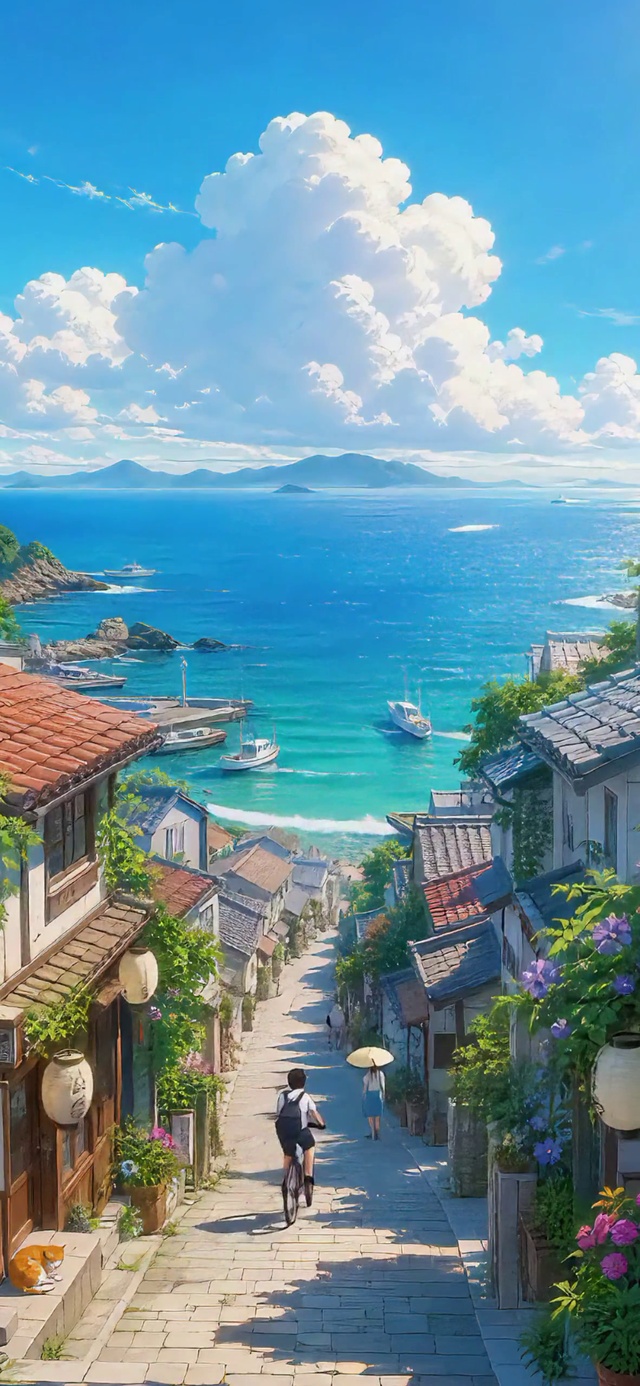 海滨小镇