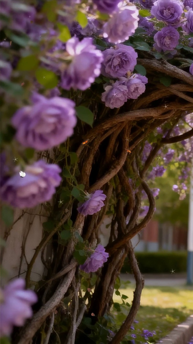 护眼花草树木道路