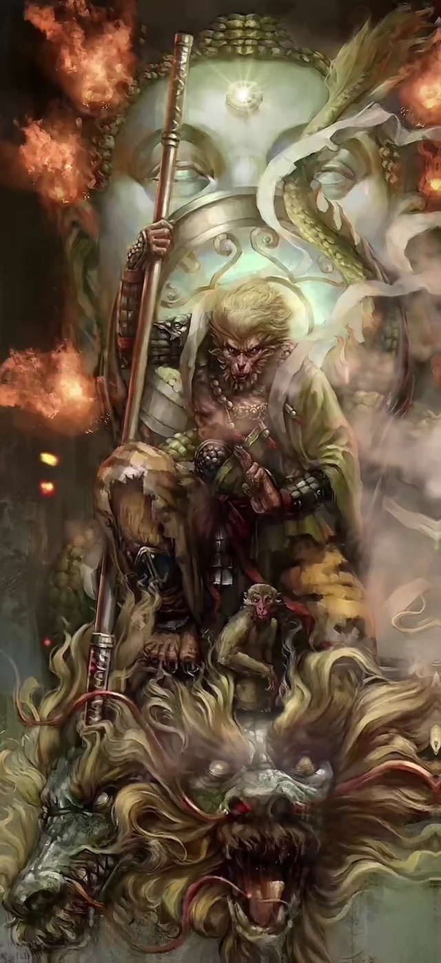 霸气的齐天大圣孙悟空屠龙