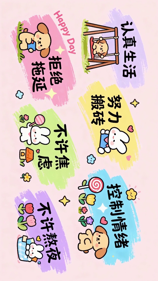 不许焦虑认真生活拒绝拖延情绪