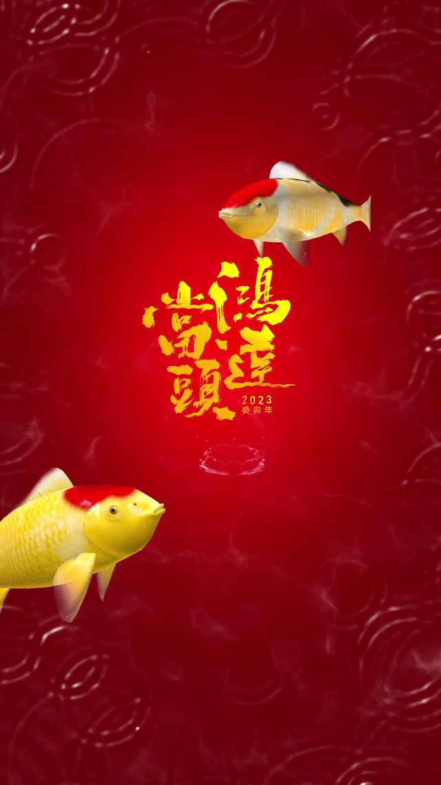 鸿运当头，年年有鱼，好运连连