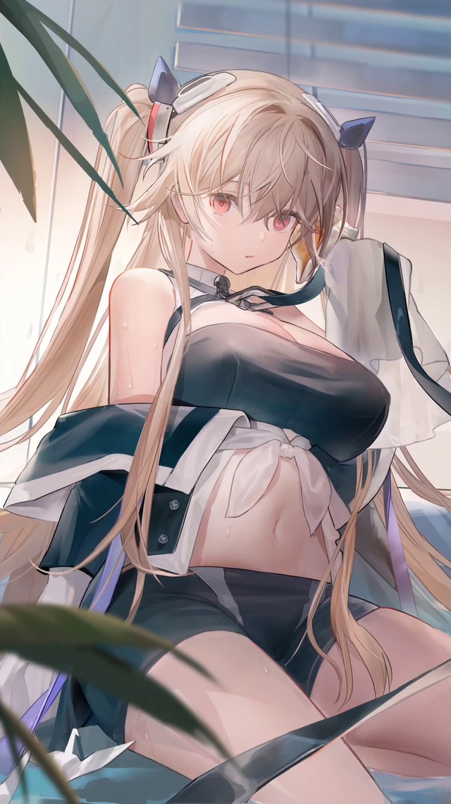 呆萌双马尾女孩4k