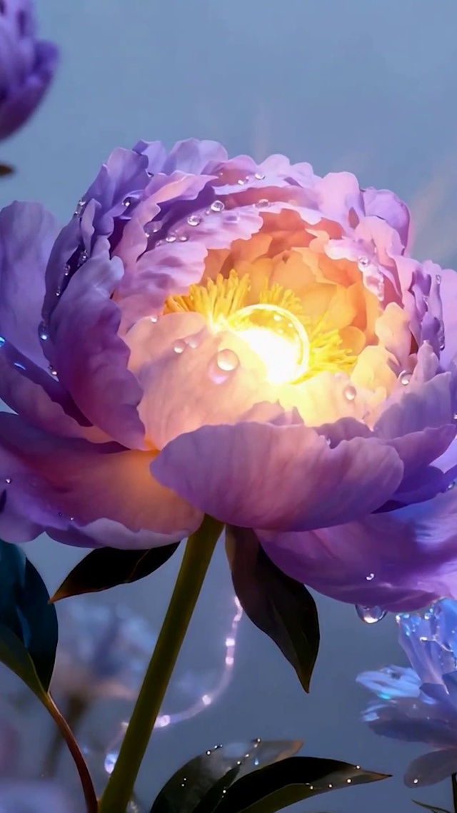 夜景护眼花朵