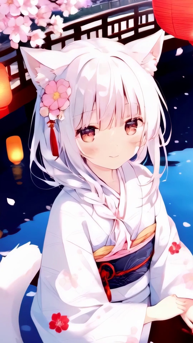 湖畔可爱狐女