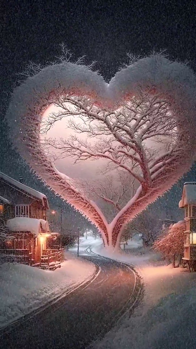 浪漫爱心树