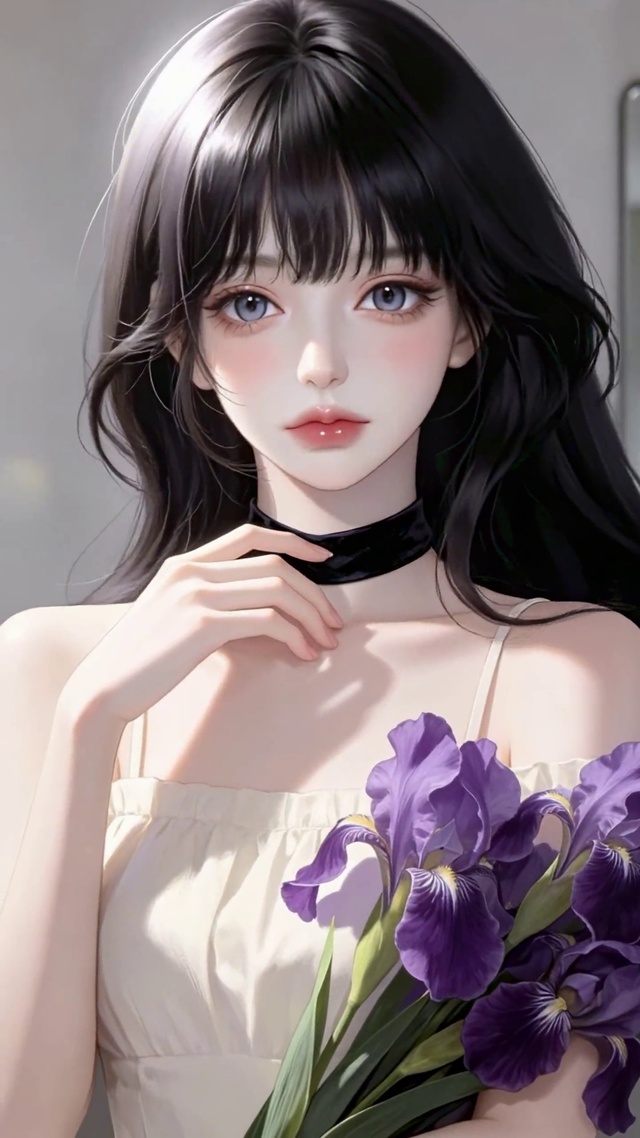 纯欲光影里的鸢尾香