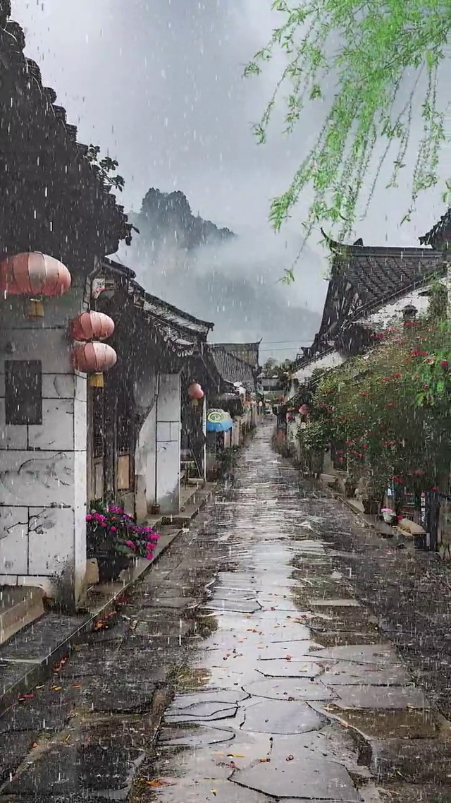 江南烟雨色