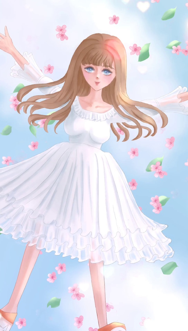 拥抱春天 二次元小姐姐