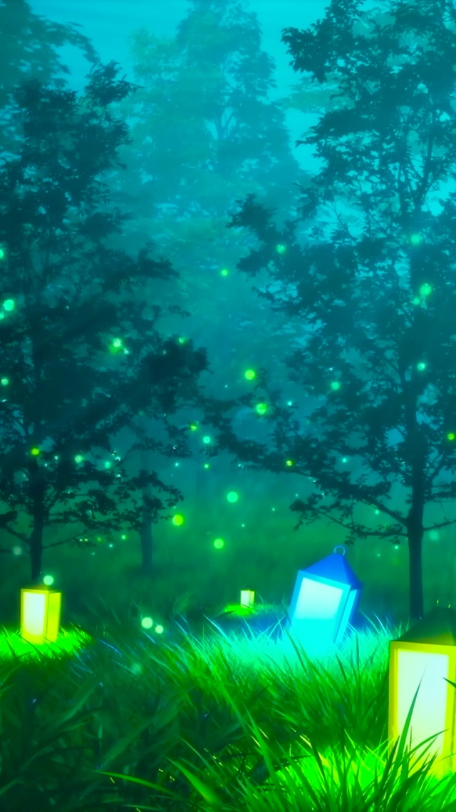 萤火虫树林
