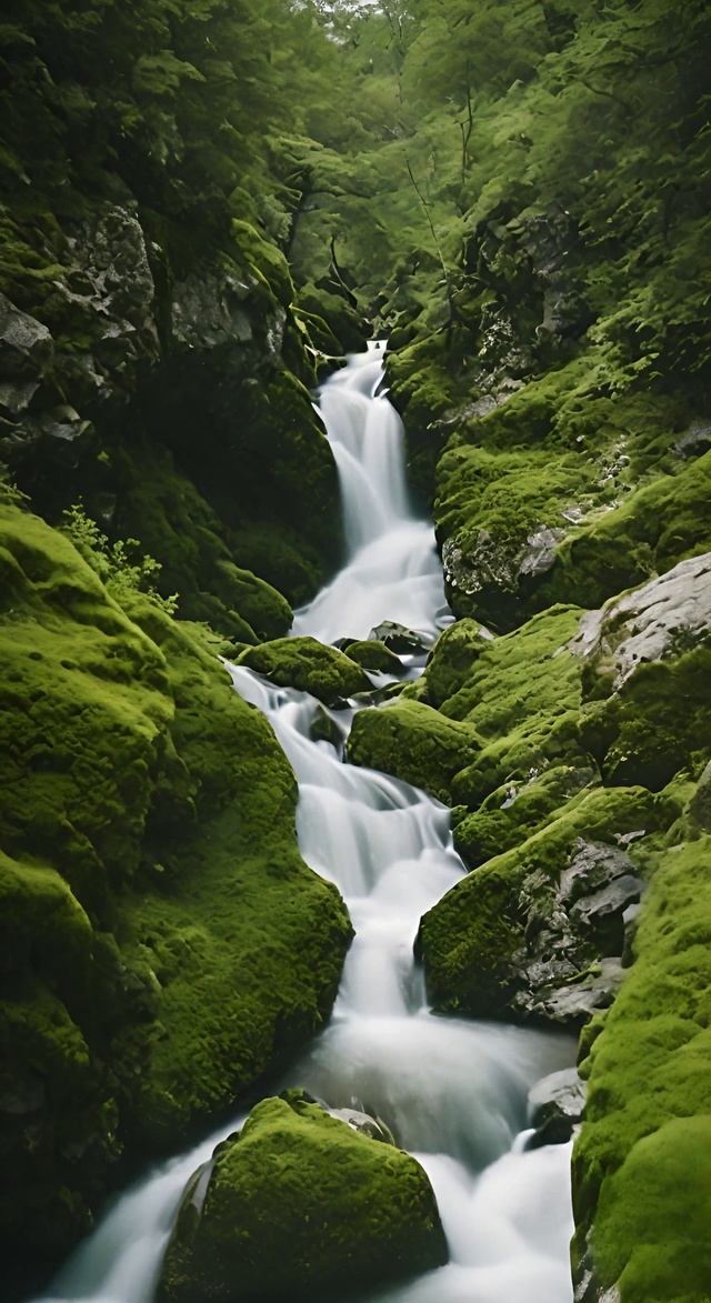 深山的流水