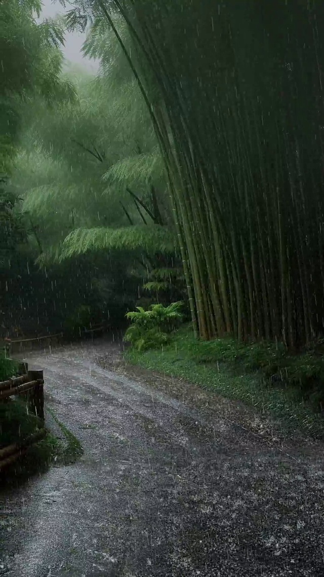 竹林听雨