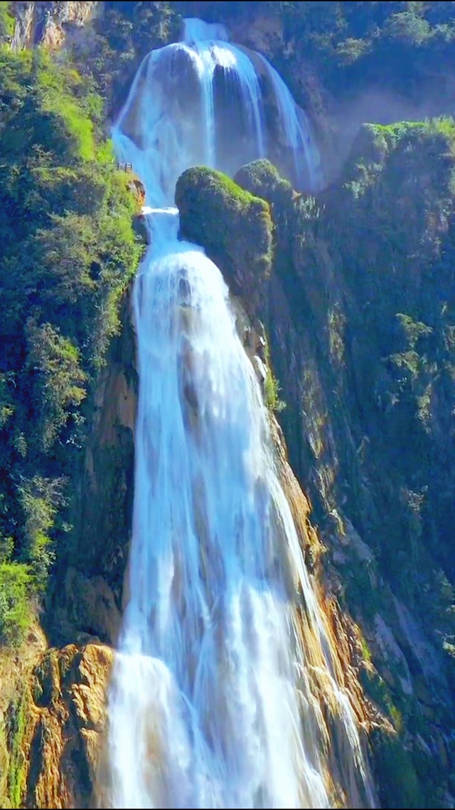 4K唯美仙境瀑布