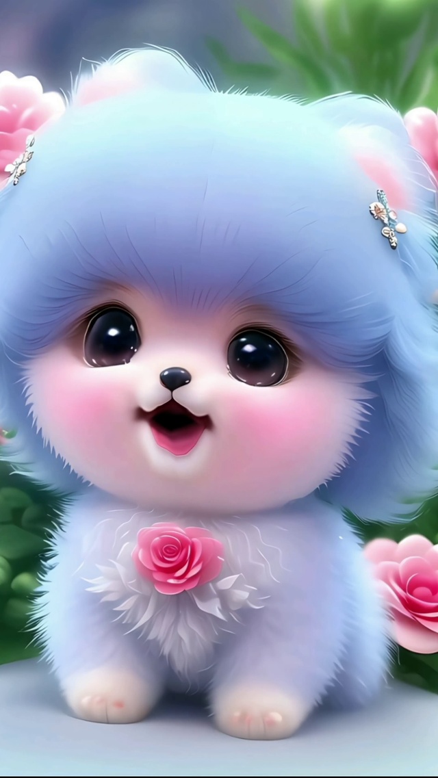 蓝色治愈狗狗