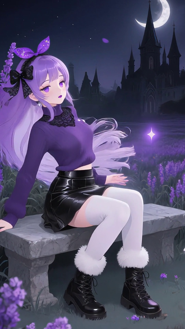 紫瞳美少女
