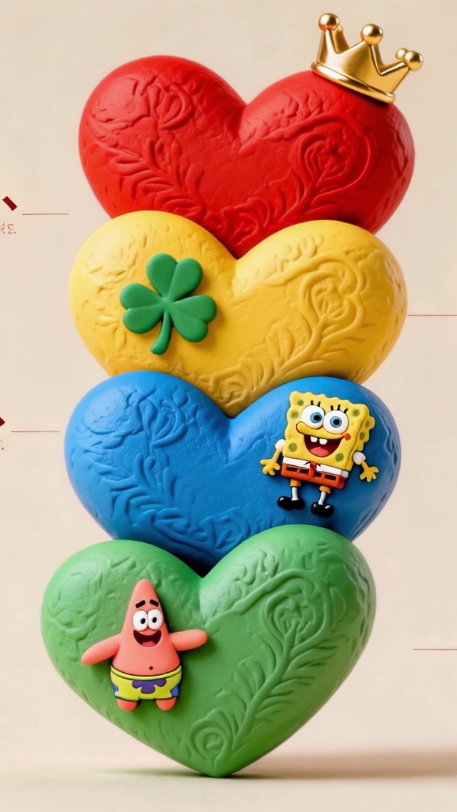 好运满满爱心治愈祝福