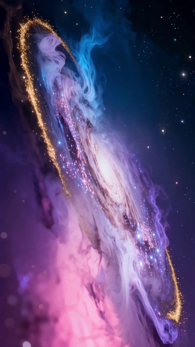 超震撼宇宙星空炫彩银河