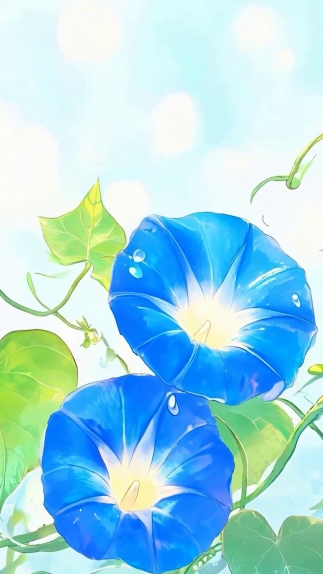 护眼小清新喇叭花