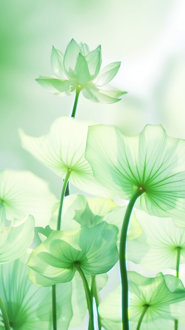 夏日荷香之夏雨荷