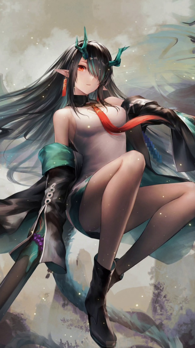 丹青水墨妖精少女4k