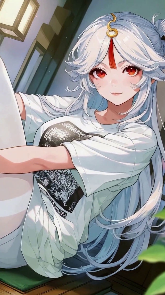 休闲窗边少女凝光
