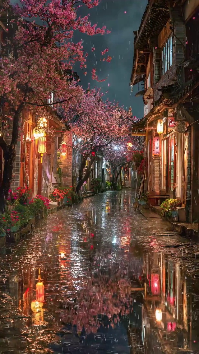 雨夜1高清护眼壁纸