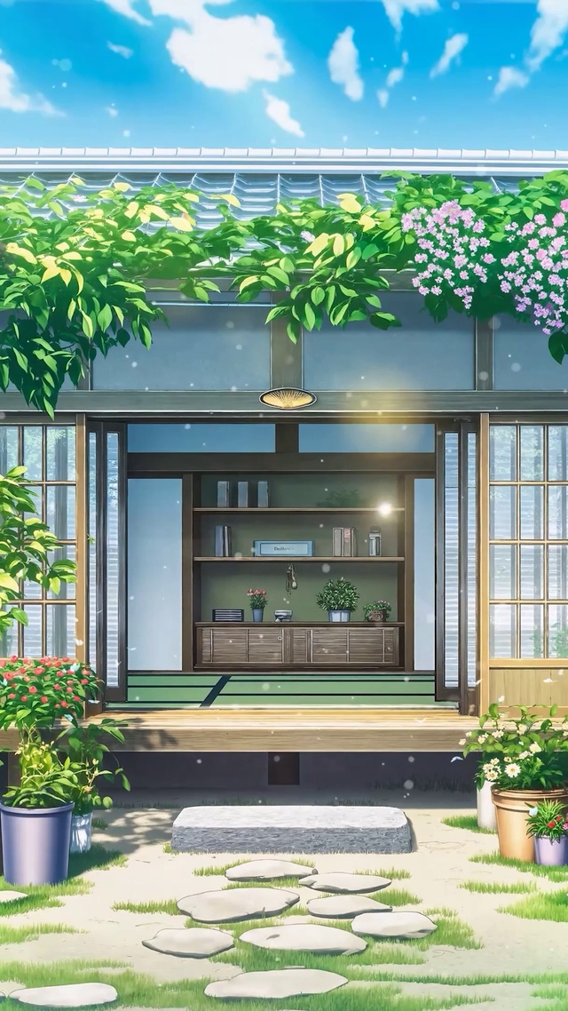 夏日唯美小院