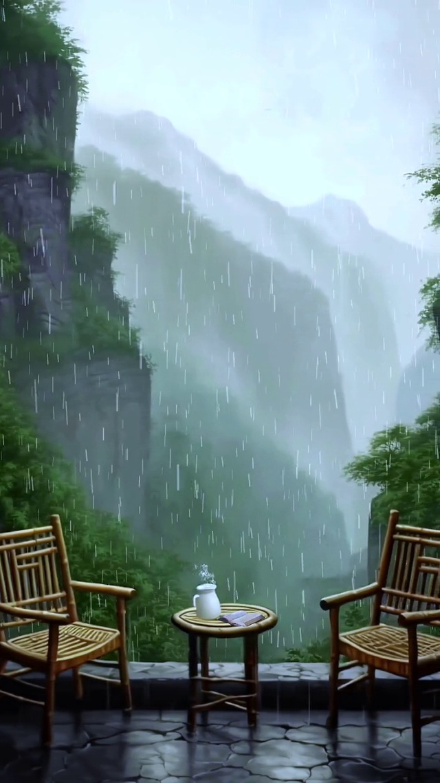 听雨落下的声音