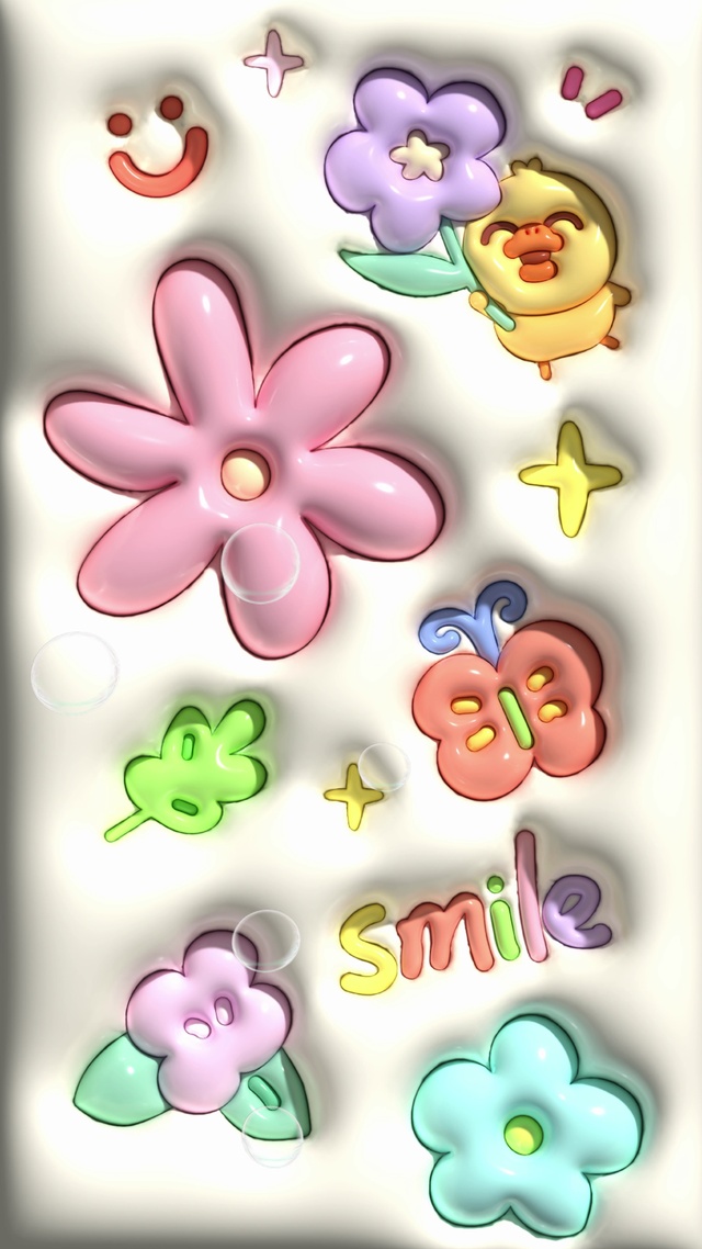 多巴胺可爱膨胀花花