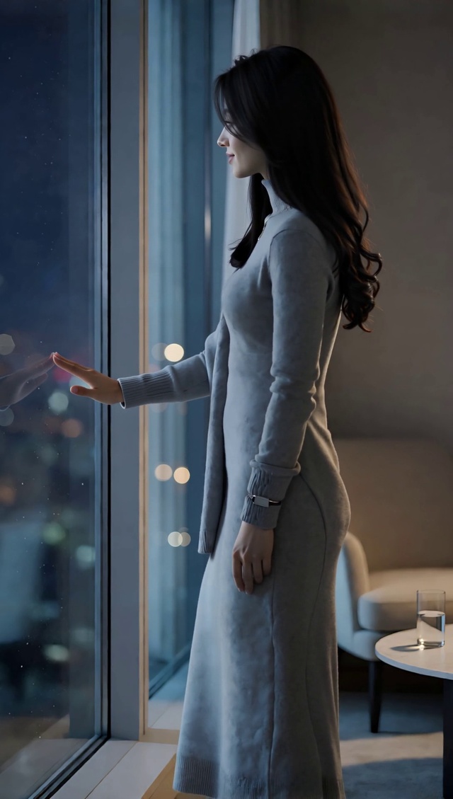 夜空下的女神
