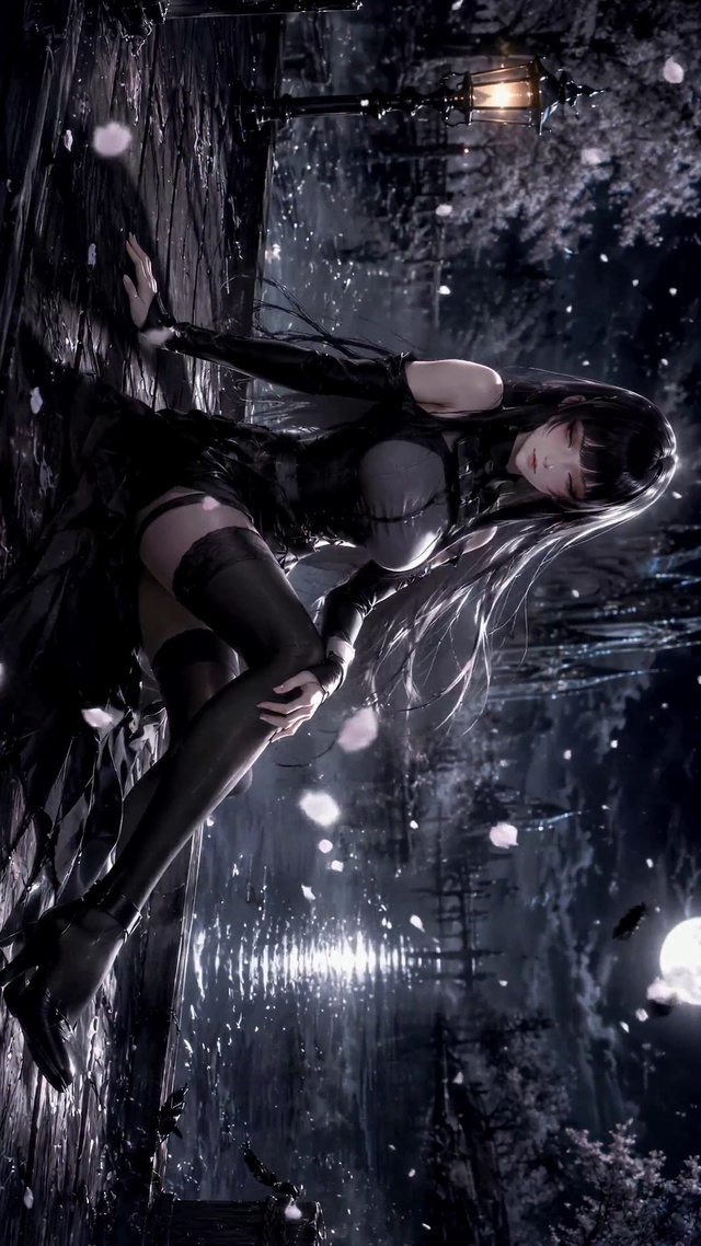 月夜暗影少女