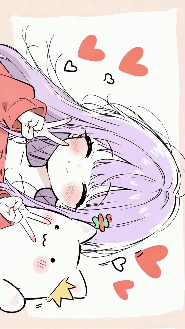 可爱猫咪女孩