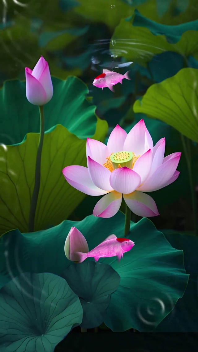 “荷荷”美美，“鱼”你有缘