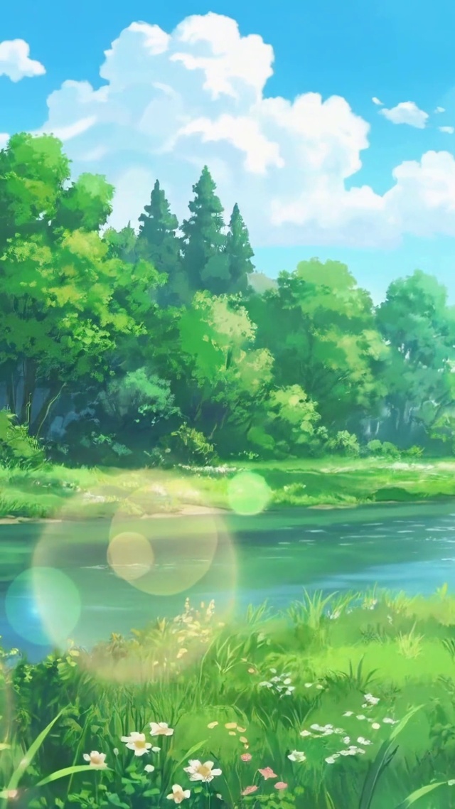 绿荫流水间