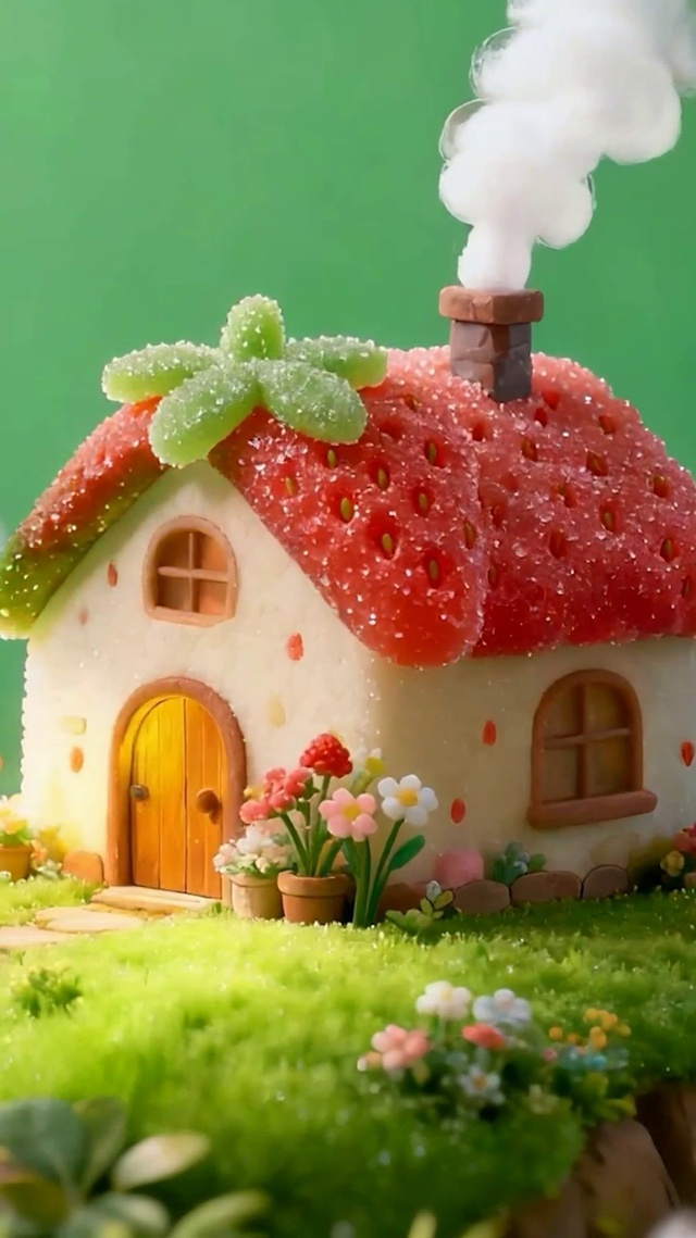 护眼绿景小屋