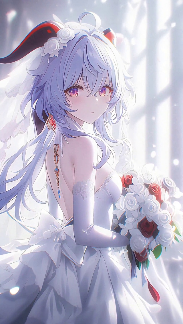 甘雨丨纯白花嫁丨